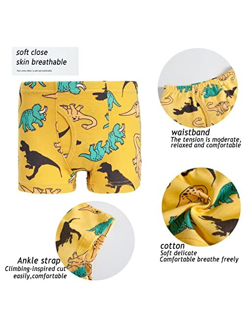 Finihen Little Boys Cotton Brief Soft Comfort Toddler Underwear Multipack