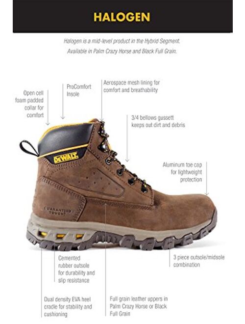 DEWALT Men's Halogen Steel Safety Toe Work Boots