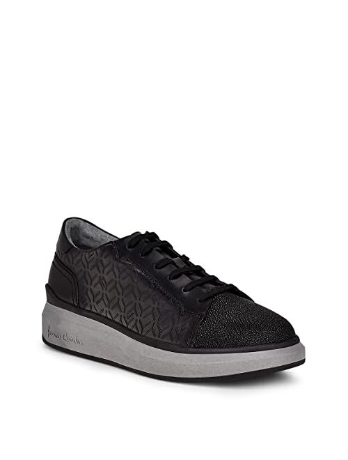 FRANCO CUADRA Men's Sneakers with Laces in Genuine Stingray Leather
