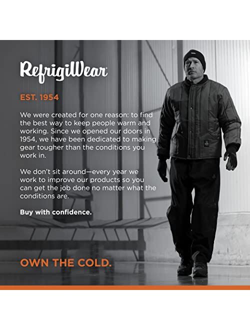 RefrigiWear Cooler Wear Insulated, Lightweight Jacket, -10F Comfort Rating,