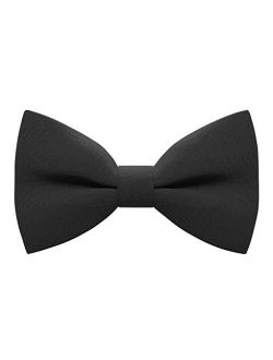 Bow Tie House Mens Bowties Pre-tied Shape Clip on Bowtie Solid Men Formal Wear for kids, baby boys, toddler any age bow ties