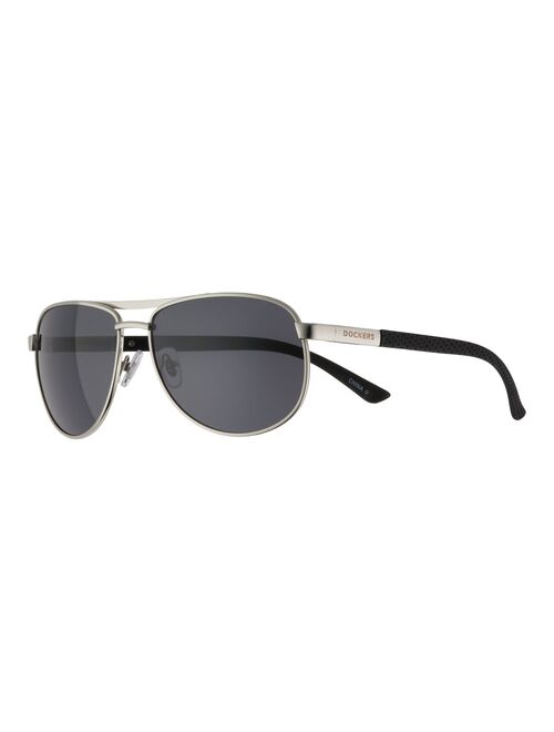 Men's Dockers Polarized Aviator Sunglasses