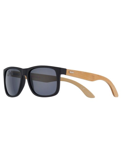 Men's Dockers Rubberized Matte Black Way Shape Sunglasses