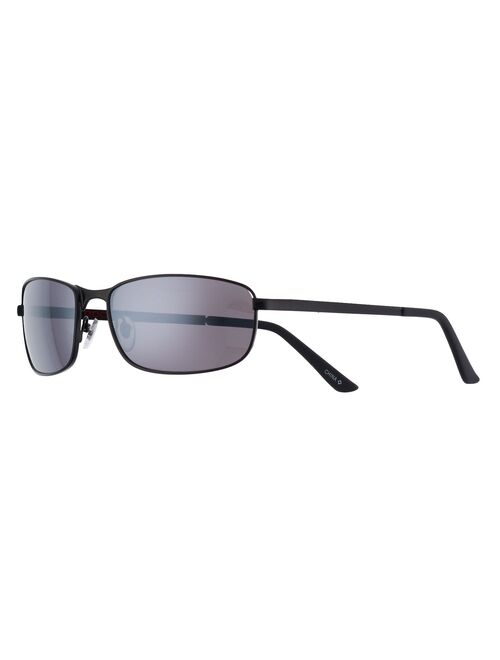 Men's Dockers Matte Black Single Bridge Sunglasses