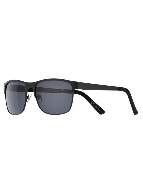 Men's Dockers Polarized Matte Rubberized Black Sunglasses