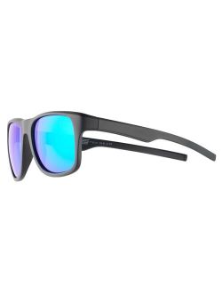 Black Floating-Frame Polarized Sunglasses