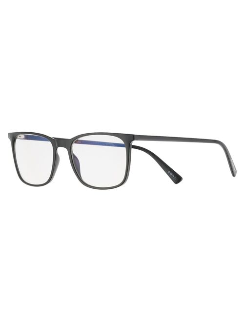 Men's Dockers Blue Light Blocking Black Rectangle Frame Glasses