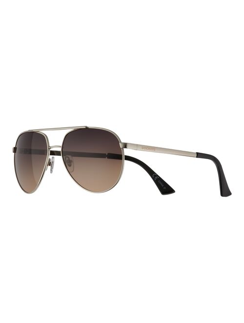 Men's Dockers Brown Gradient Polarized Aviator Sunglasses