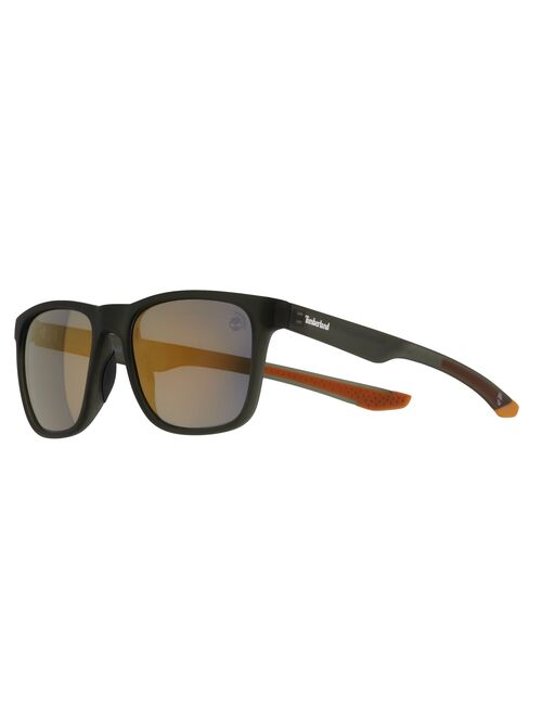 Men's Timberland 55mm Square Frame Sunglasses