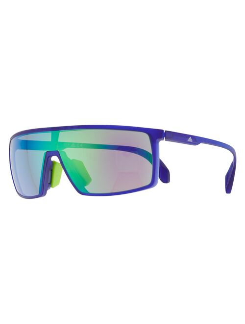 Men's adidas Flat Top Sport Shield Mirrored Sunglasses