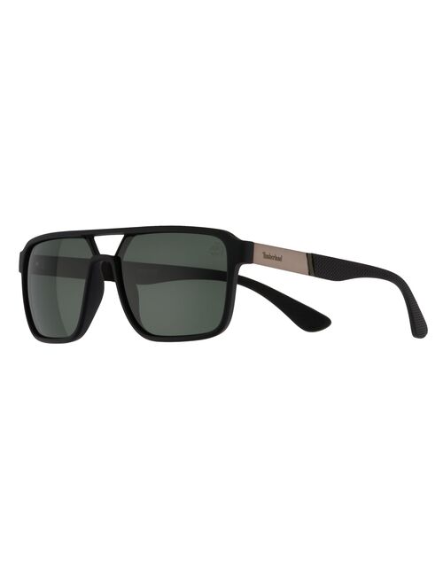 Men's Timberland 58mm Oversized Navigator Sunglasses