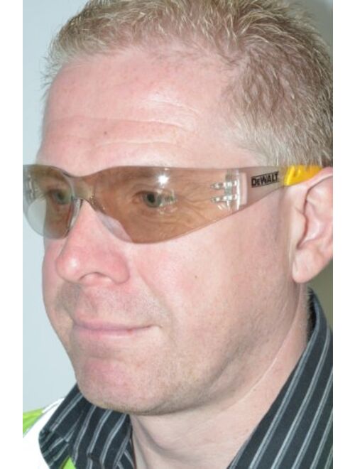 Dewalt DPG54-2C Protector Smoke High Performance Lightweight Protective Safety Glasses with Wraparound Frame