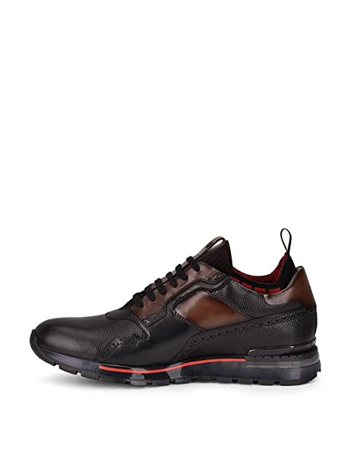 FRANCO CUADRA Men's Sneakers with Laces in Bovine Leather