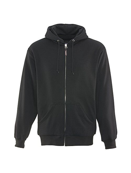 RefrigiWear Thermal Knit Lined Hoodie, Hooded Zip-Up Fleece Sweatshirt