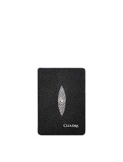 Men's Cardholder in Genuine Stingray Leather Black One_Size