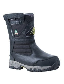 Mens Extreme Pull-On Insulated Waterproof 8-Inch Freezer Work Boots