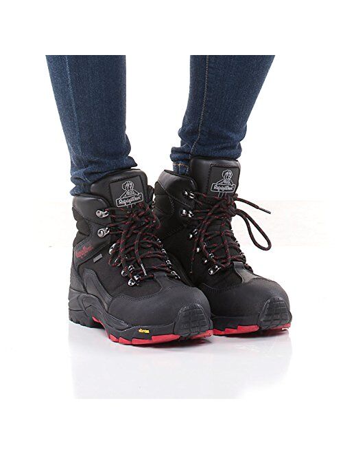 RefrigiWear Womens Black Widow Leather Work Boots - Warm Insulated and Waterproof