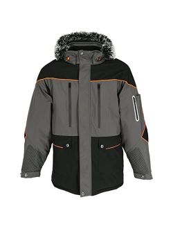 PolarForce Insulated Parka for Men with Detachable Hood, -40F Comfort Rating