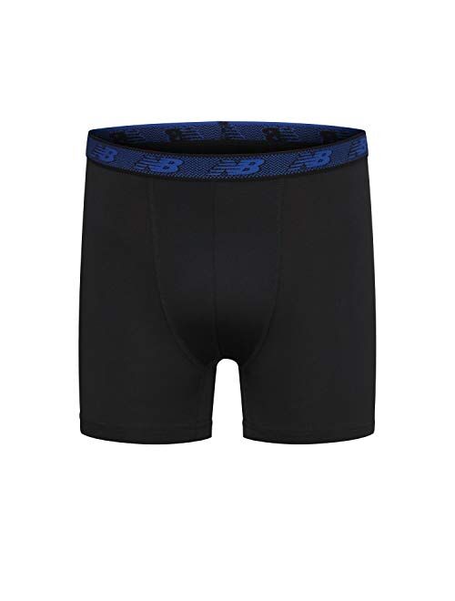 New Balance Boy's Underwear, Performance Boxer Briefs 4-Pack