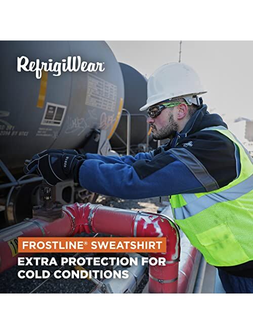 RefrigiWear Frostline Pullover Sweatshirt, Insulated Fleece-Lined Hood