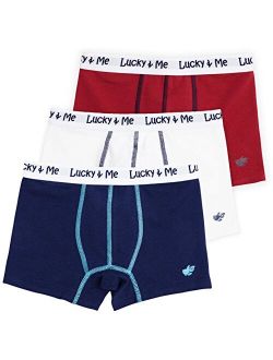 Lucky & Me | Liam Boys Boxer Briefs | Children's Tagless Soft Cotton Underwear | 3 Pack
