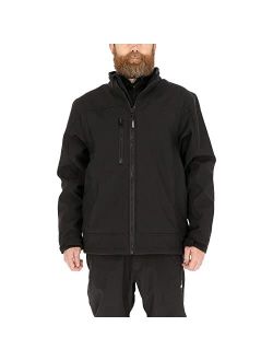 Water-Resistant Insulated Softshell Jacket with Soft Micro-Fleece Lining