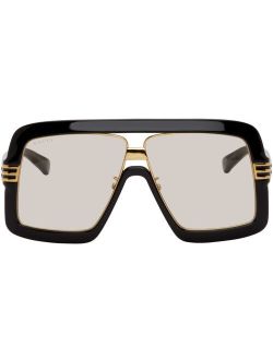 Black & Yellow Square Sunglasses