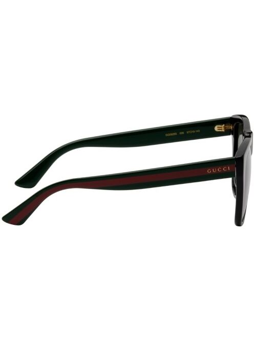 Gucci Black Striped Sunglasses
