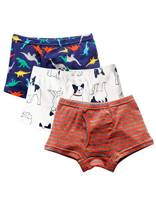 XNN Soft Cotton Baby Toddler Underwear Little Boys' Assorted Boxer Briefs(Pack of 12)