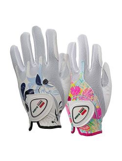 BIRDIE TOWN JUPITER Womens Golf Glove - Breathable Synthetic Leather - One Size Fits Most