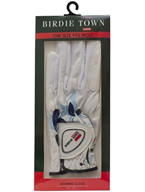 BIRDIE TOWN JUPITER Womens Golf Glove - Breathable Synthetic Leather - One Size Fits Most