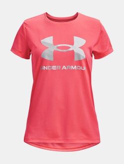 Girls' UA Velocity Big Logo Short Sleeve