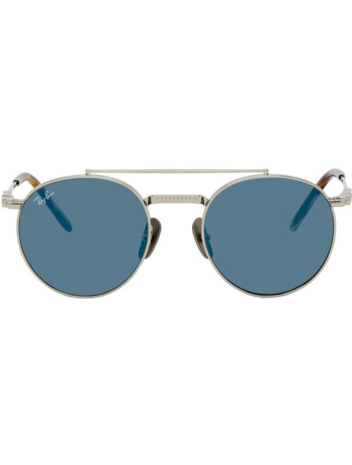 Ray-Ban Silver Round II Titanium Sunglasses