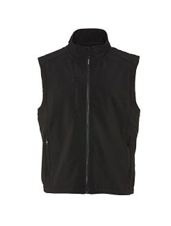 Warm Insulated Softshell Vest with Micro-Fleece Lining