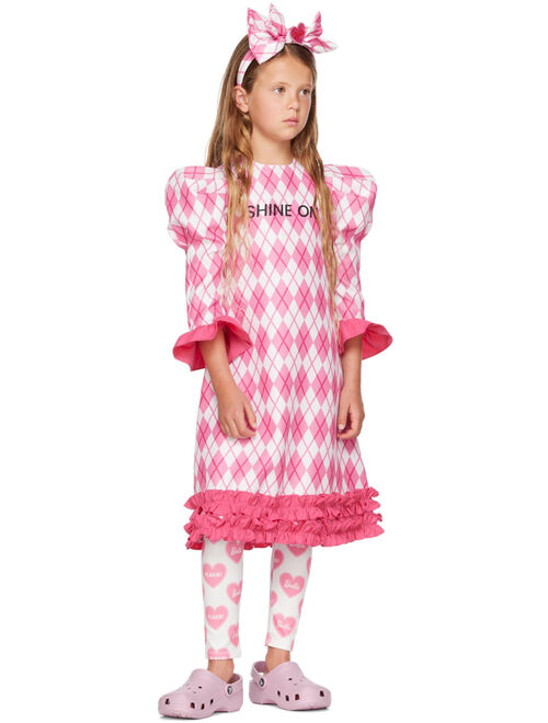 FLAKIKI SSENSE Exclusive Kids White & Pink Barbie Edition Heart Leggings