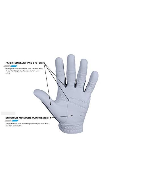 Bionic Gloves Mens PerformanceGrip Pro Premium Golf Glove made from Long Lasting, Genuine Cabretta Leather
