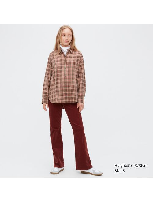 Uniqlo Flannel Plaid Long-Sleeve Shirt