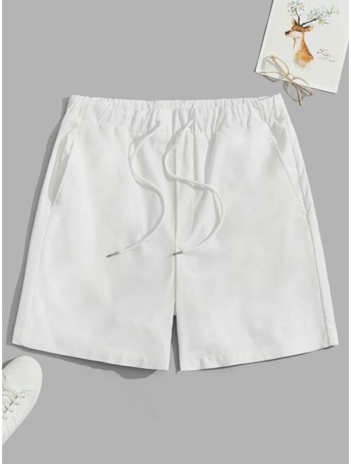 SHEIN Men Slant Pocket Shorts