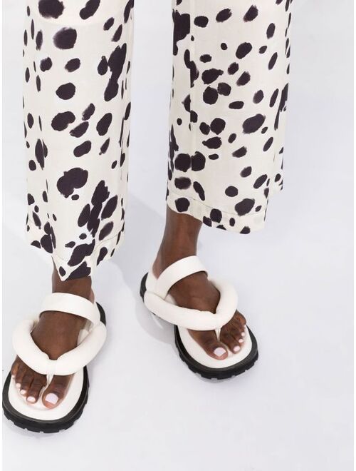 Marni cow-print cropped trousers