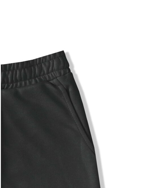 Shein Men Patch Detail Drawstring Waist Shorts