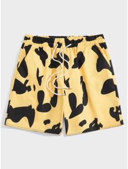 Guys All Over Print Drawstring Shorts