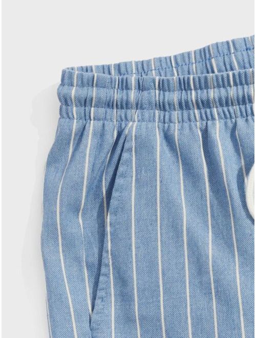 SHEIN Men Striped Drawstring Shorts