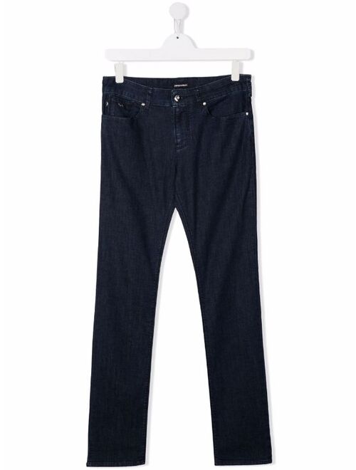 Emporio Armani Kids mid-rise skinny jeans
