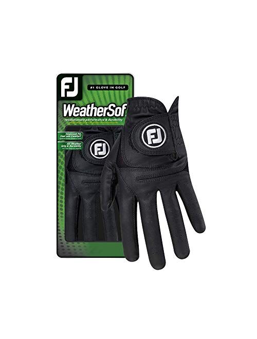 FootJoy Men's WeatherSof Golf Glove (Black)