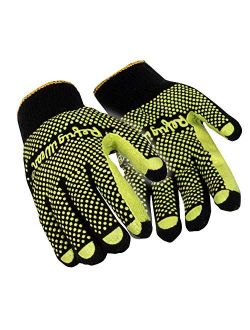Brushed Acrylic Double-Sided Double Dot Gripping Gloves - PACK OF 12 PAIRS