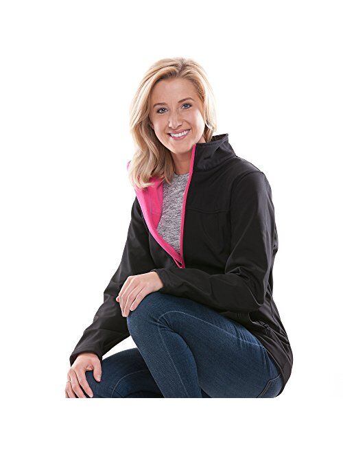 RefrigiWear Womens Warm Softshell Jacket Full Zip with Micro Fleece Lining