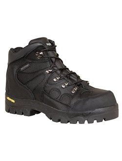 Mens EnduraMax Warm Insulated Waterproof Black Leather Work Boots