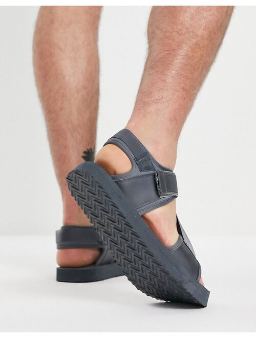 ASOS DESIGN tech sandals in grey