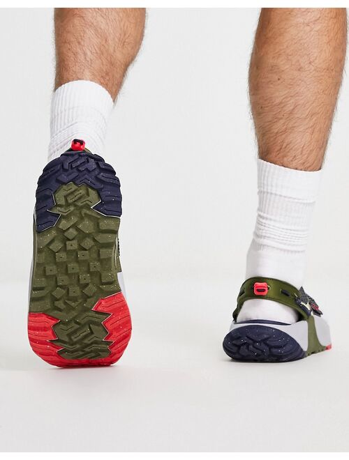 Nike Oneonata NN sandals in rough green/citron tint