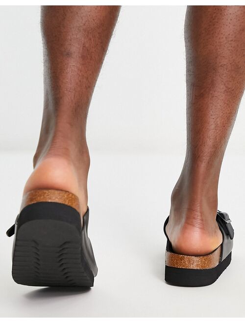 New Look buckle sandals in black